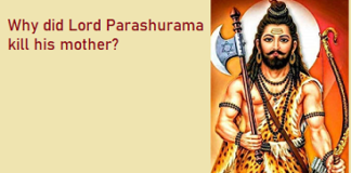Why did Lord Parashurama kill his mother?