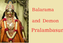 Balarama and the demon Pralambasura
