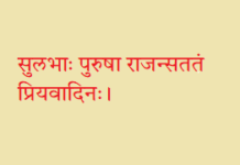 सुलभाः पुरुषा राजन्सततं प्रियवादिनः